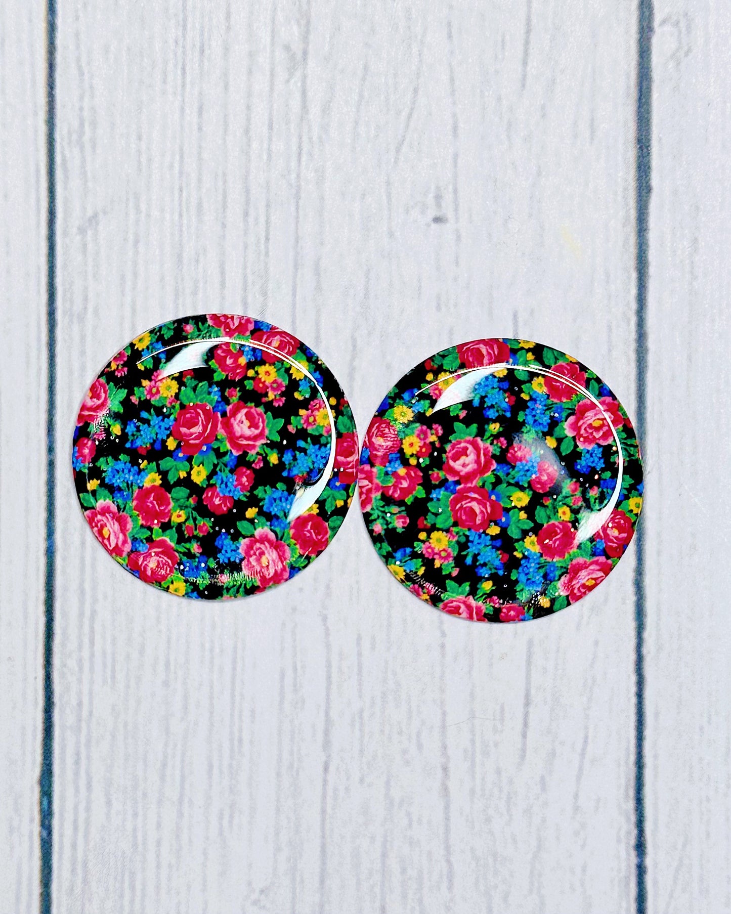 Kokum Scarf Pattern 1" Round Cabs