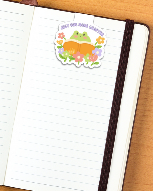 Reading Frog Magnetic Bookmark