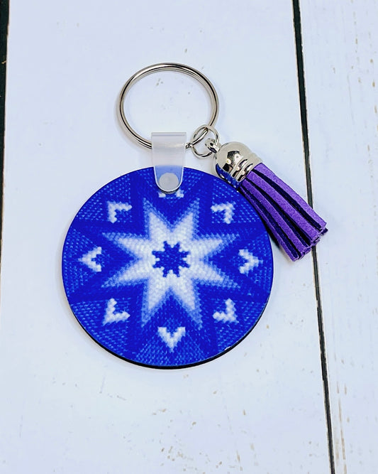Native Design 2" Circle Keychains