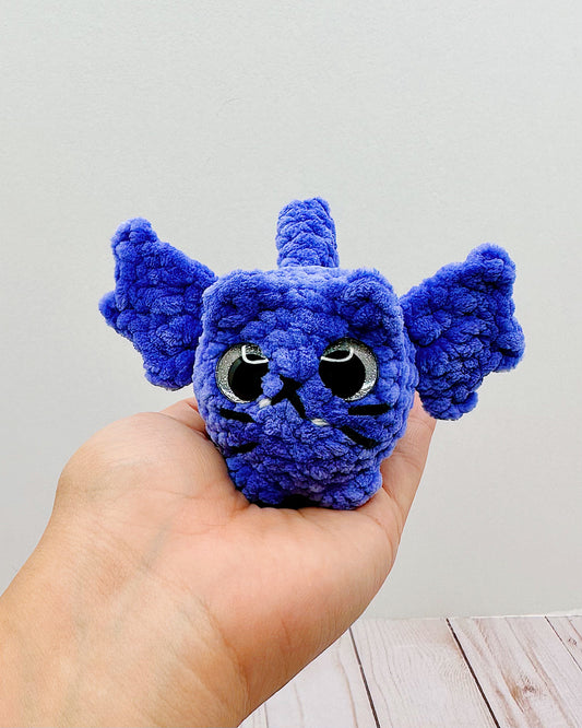 Handmade Crochet Loaf Bat Kitten