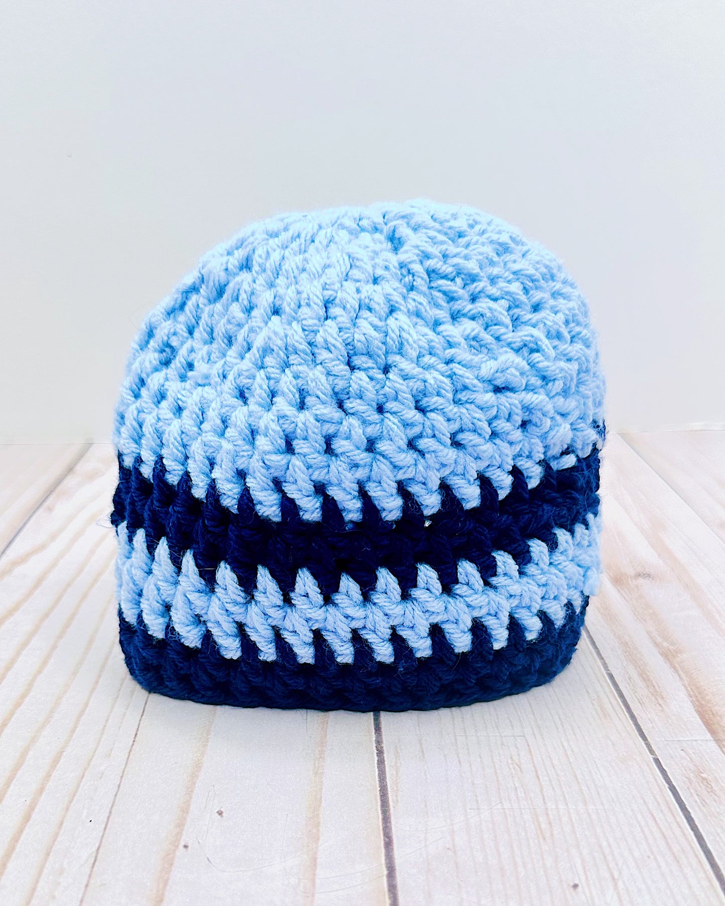 Blue Baby Blanket w/ Beanie