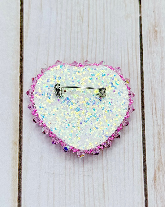 Pink Heart Pin