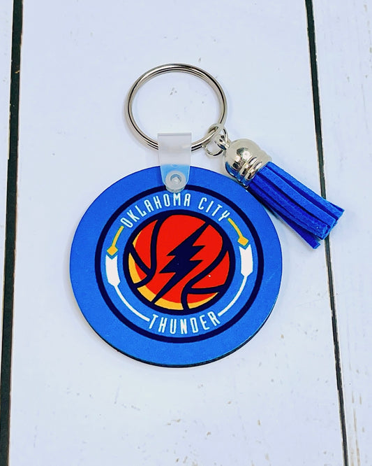 Sports Team 2" Circle Keychains