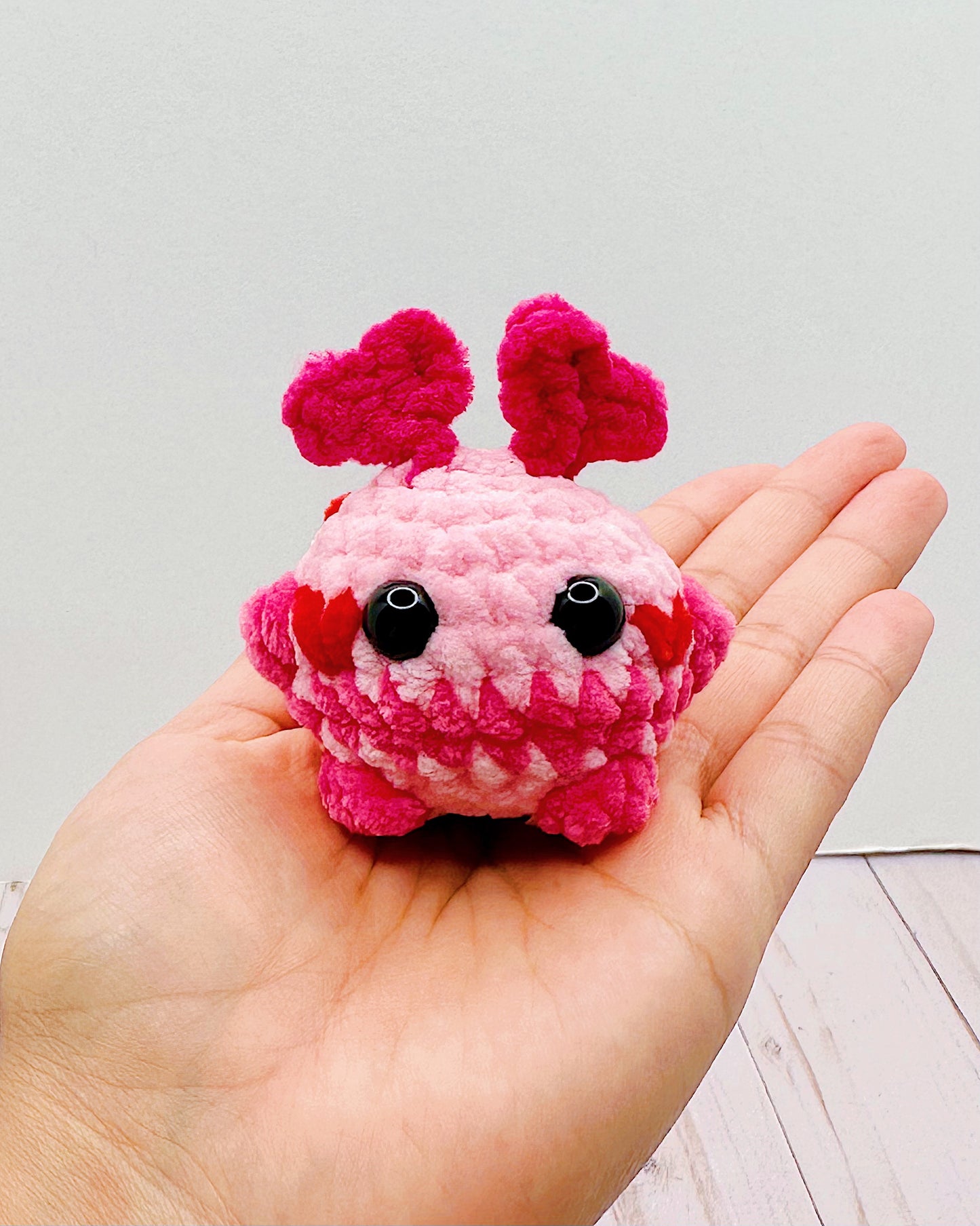 Handmade Crochet Swinging Love Bug