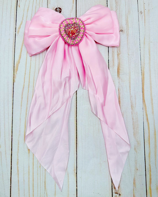 Pink Turtle Hair Bow