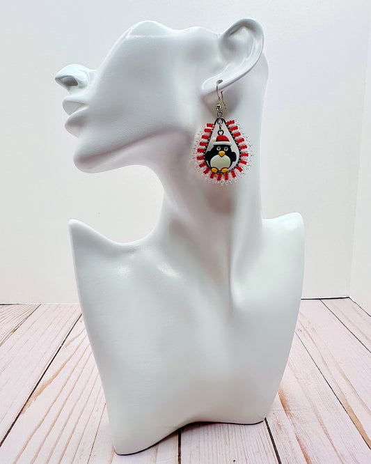 Penguin Teardrop Earrings