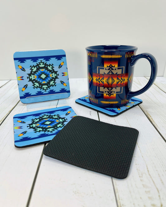 Native Design Coasters - Rubber