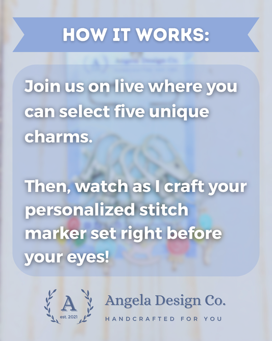 Custom Stitch Markers (Set of 5) - LIVE Exclusive