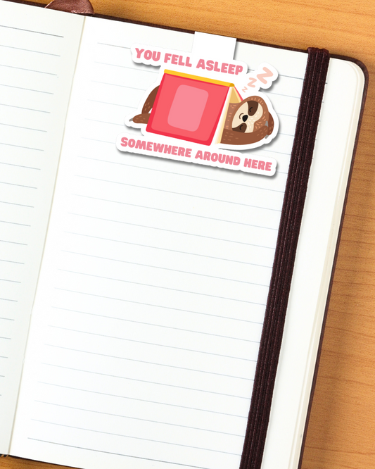 Sleeping Sloth Magnetic Bookmark