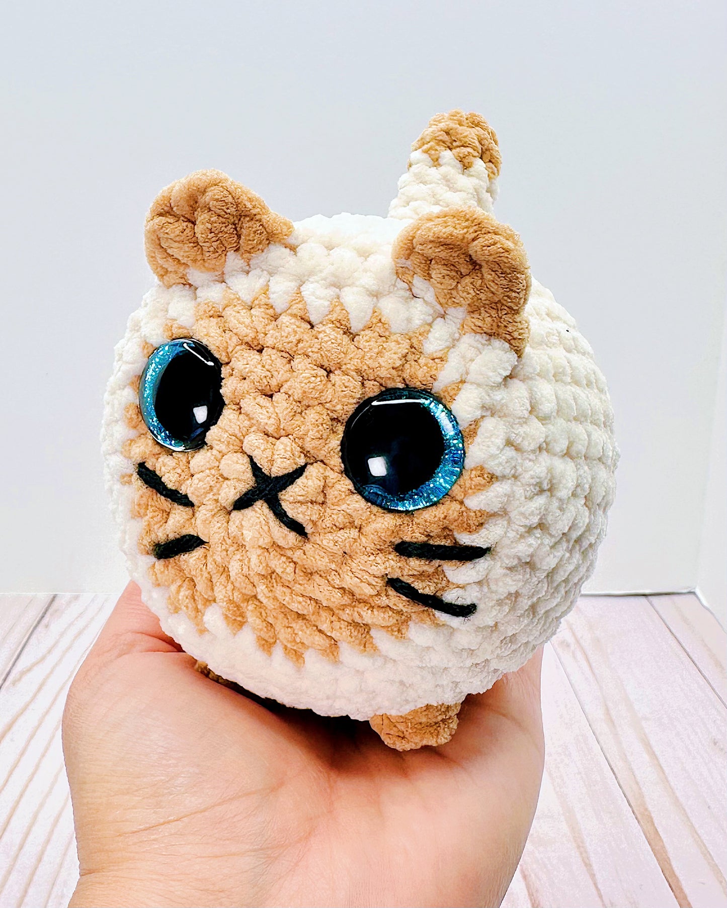 Handmade Crochet Loaf Cat - Siamese