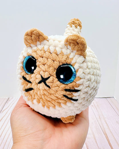 Handmade Crochet Loaf Cat - Siamese