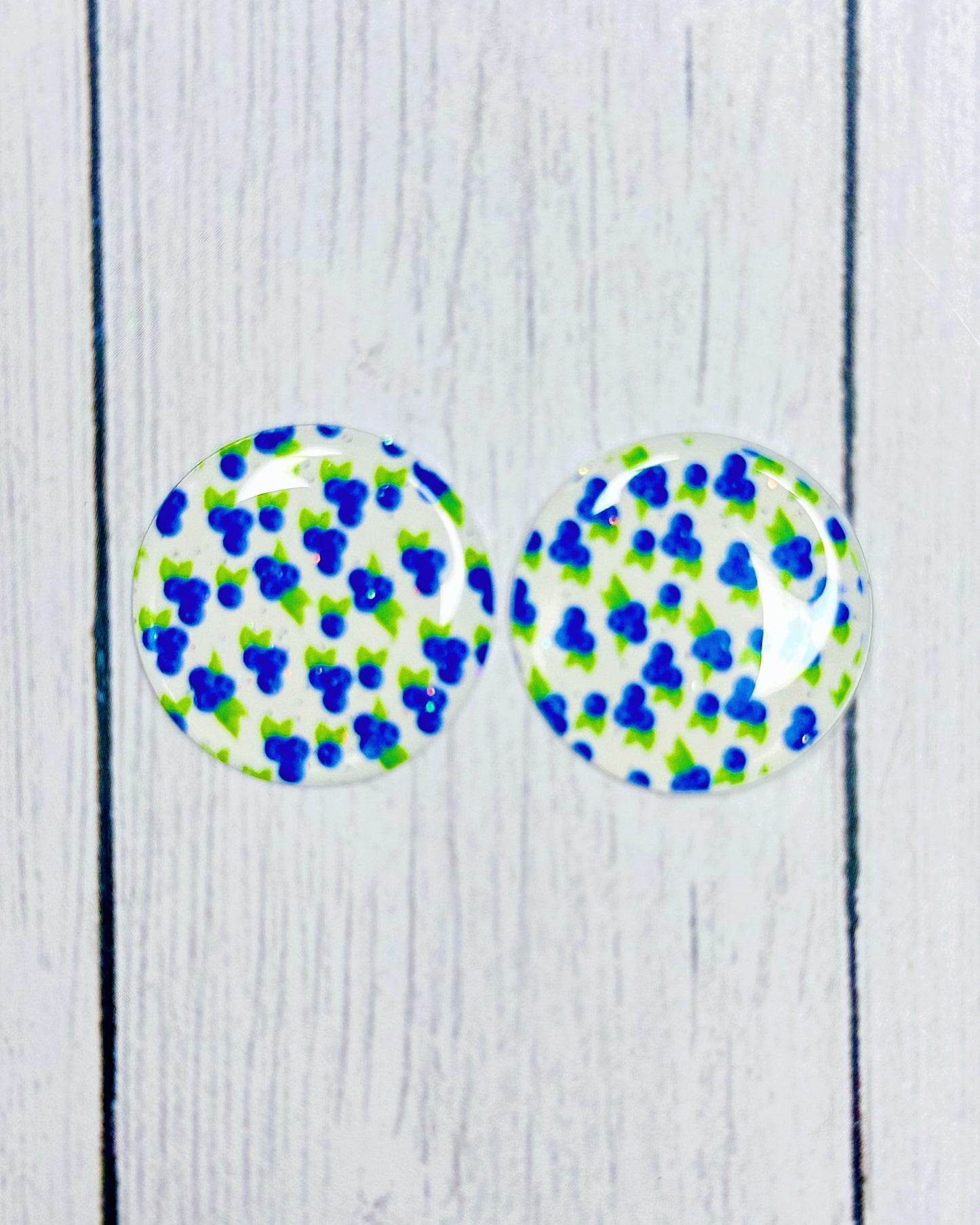 Fruit Pattern 1" Round Cabs