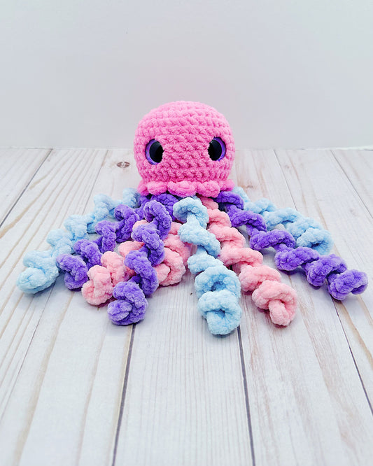 Handmade Crochet Pink Jellyfish