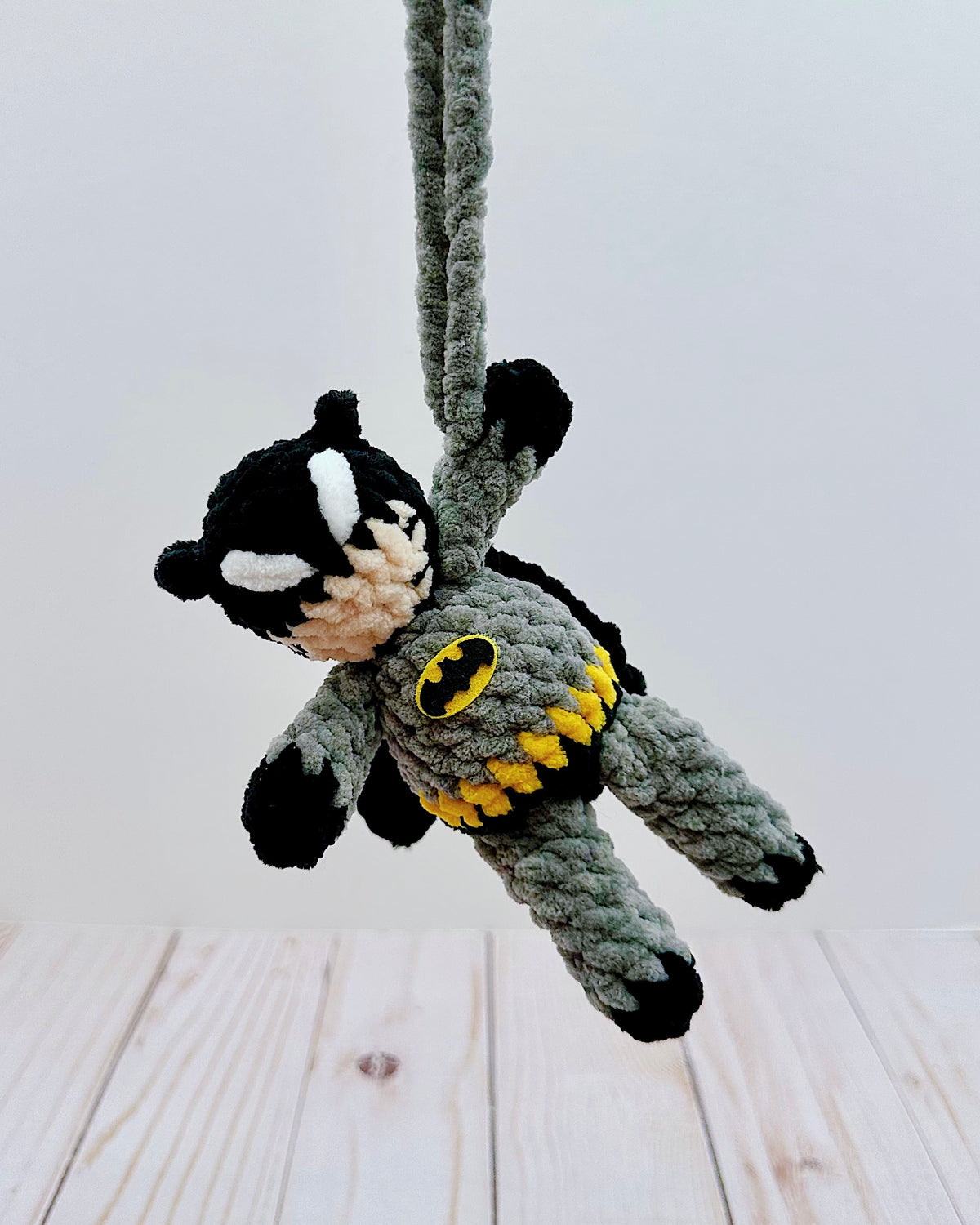 Handmade Crochet Bat Guy Car Hanger