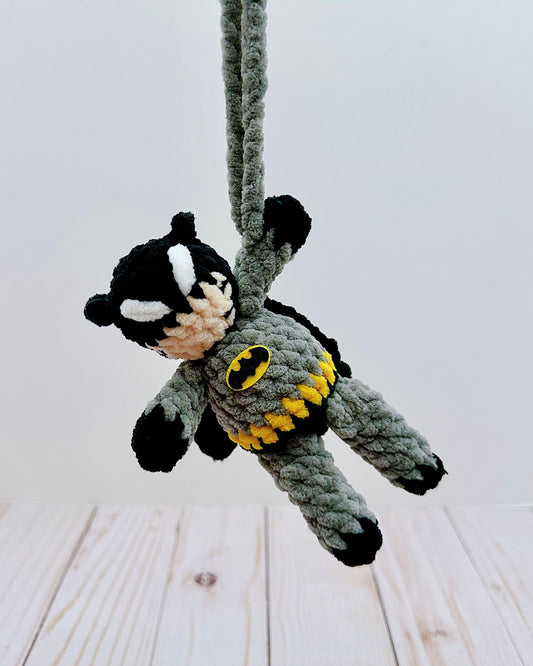Handmade Crochet Bat Guy Car Hanger