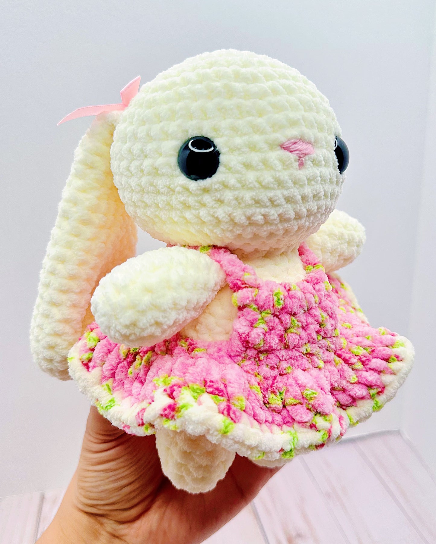 Handmade Crochet Coquette Bunny