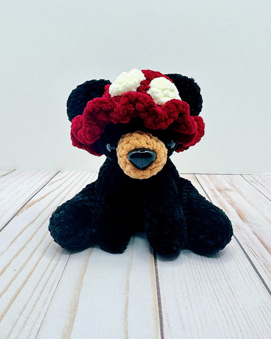 Handmade Crochet Mushroom Bear