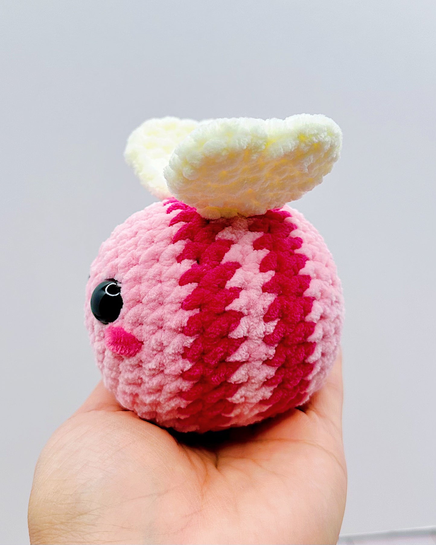 Handmade Crochet Pink Love Bee (Regular)