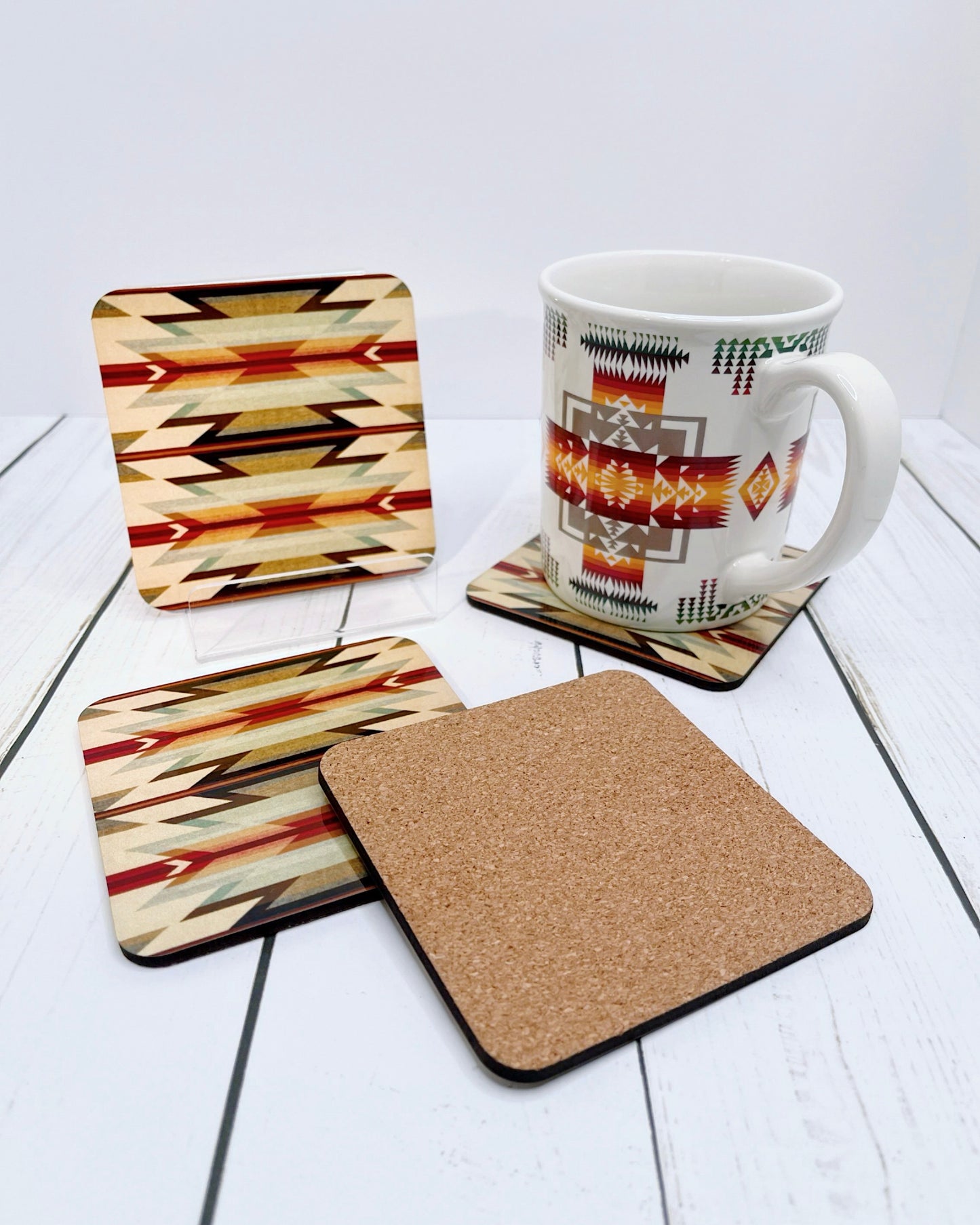 Native Design Coasters - Cork