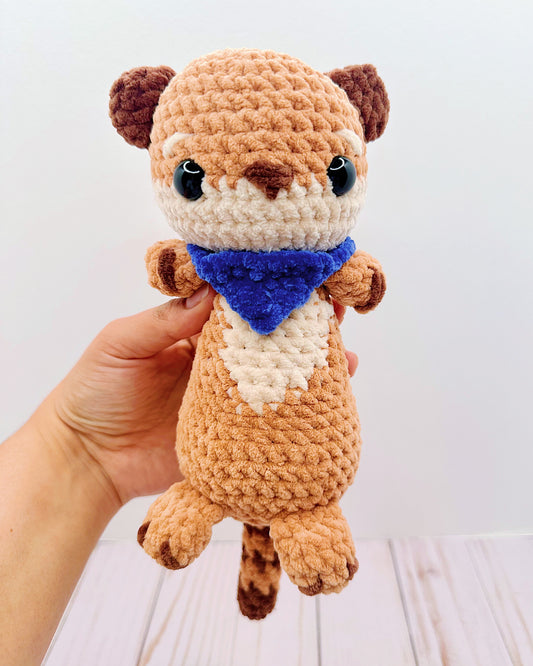 Handmade Crochet Cowboy Meerkat
