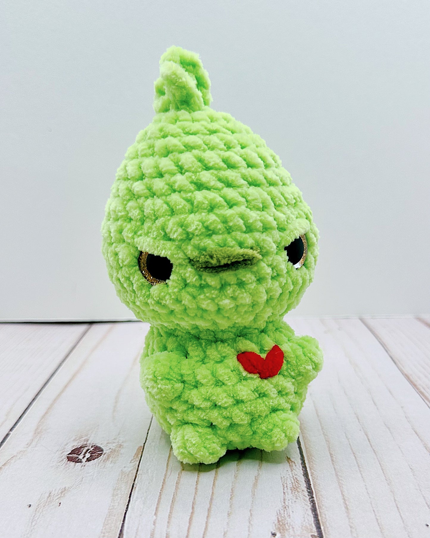 Handmade Crochet Baby Meanie Greenie