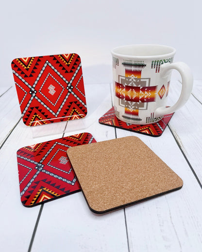 Native Design Coasters - Cork