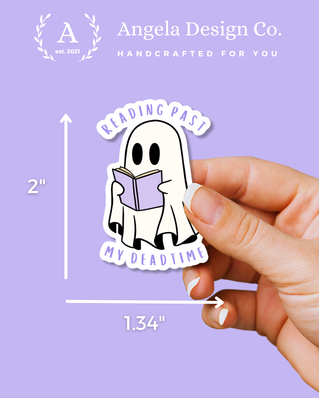 Reading Ghost Sticker