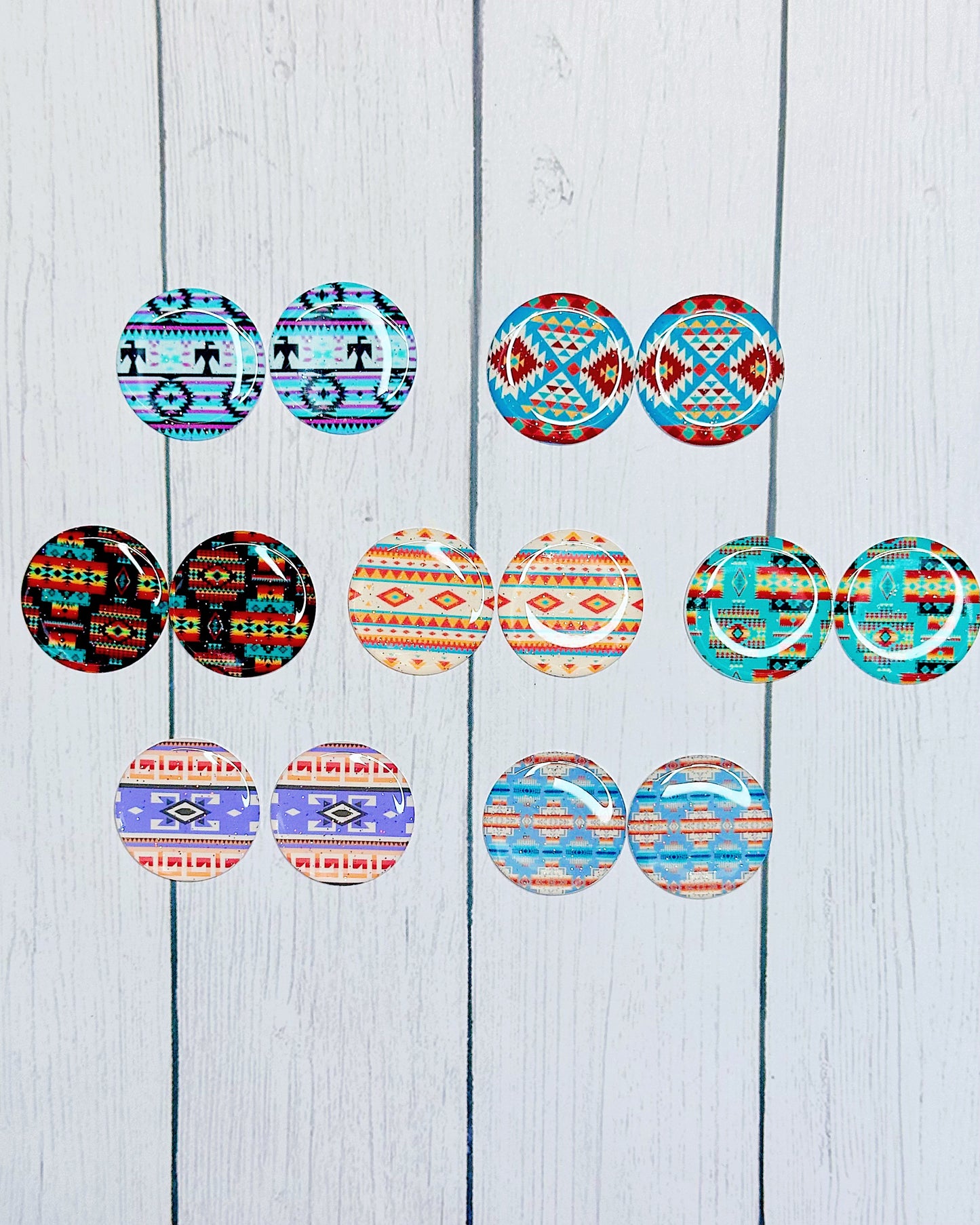Native Pattern 1" Round Cabs