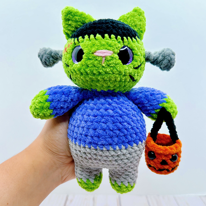 DIGITAL DOWNLOAD – Crochet Franklin the Frakenkitty Pattern