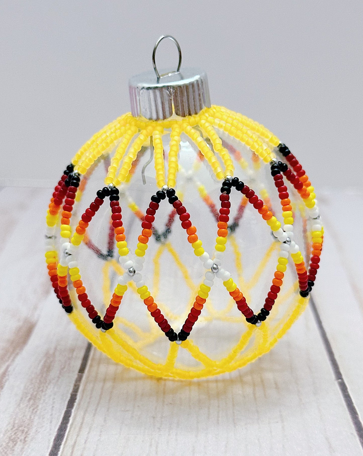 Yellow Beaded Ornament