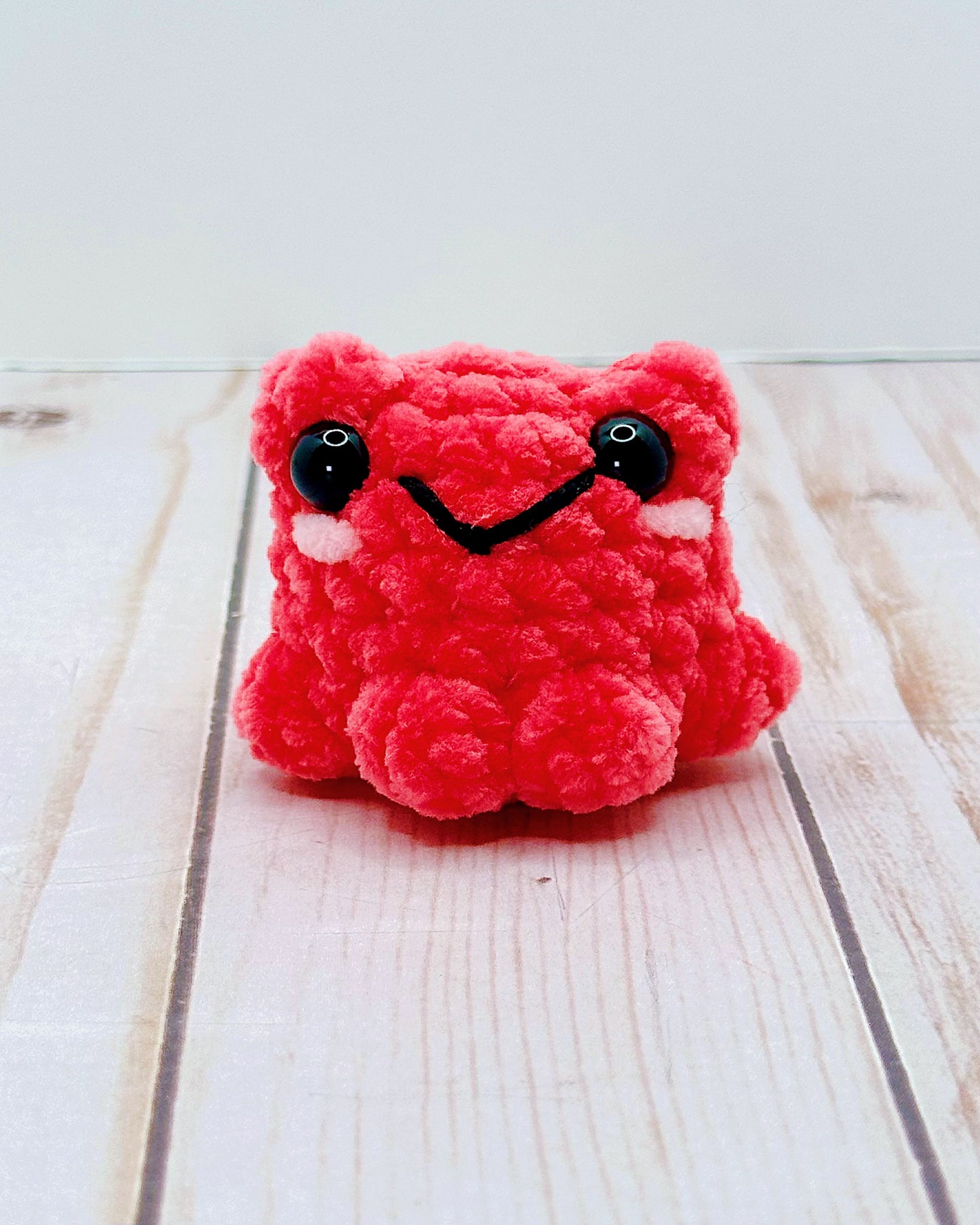 Mini Handmade Crochet Frog - Multiple Colors