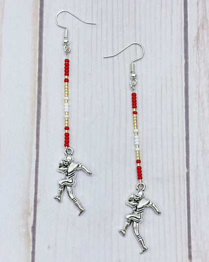 49ers Football Player Earrings