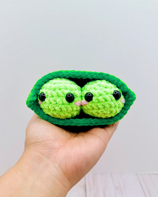 Handmade Crochet Peas in a Pod