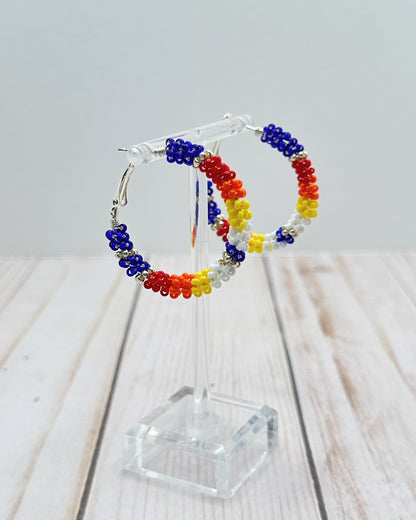 Blue Fire Color Hoops