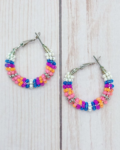 Small Candy Pop Hoop Earrings