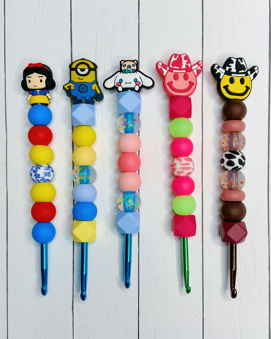 Beaded Aluminum Crochet Hook [Multiple Options]
