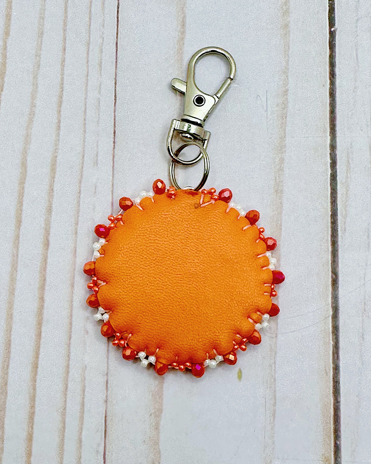 Orange Ghost Keychain