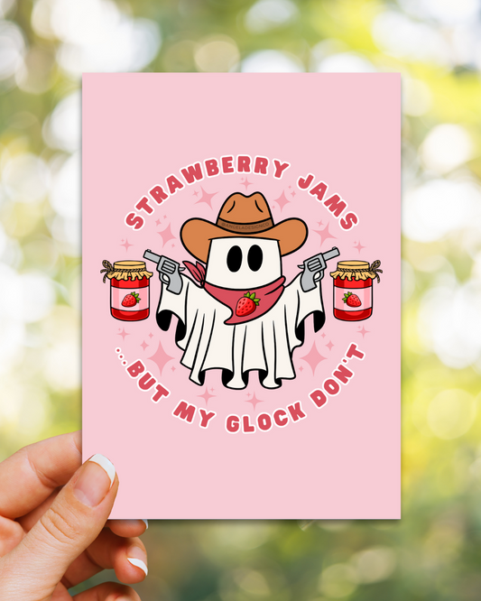 Strawberry Ghost Art Print