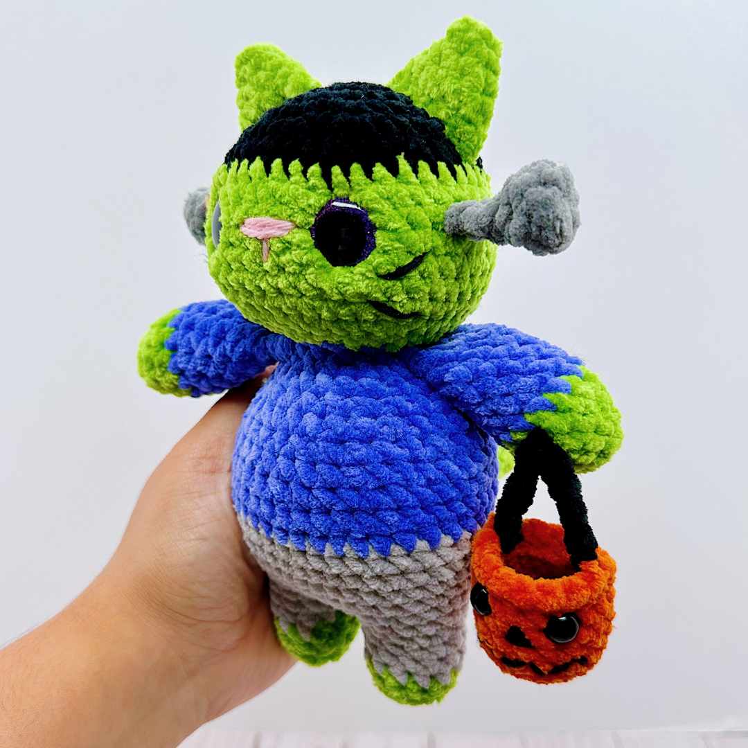 DIGITAL DOWNLOAD – Crochet Franklin the Frakenkitty Pattern
