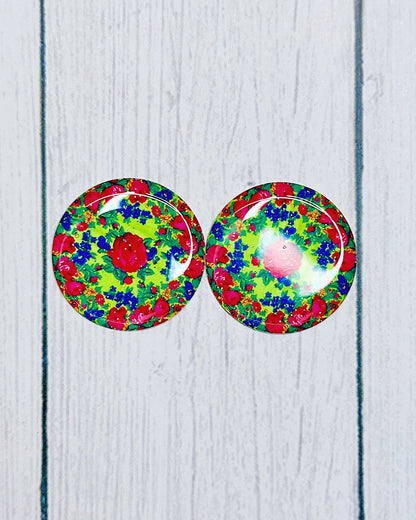 Kokum Scarf Pattern 1" Round Cabs