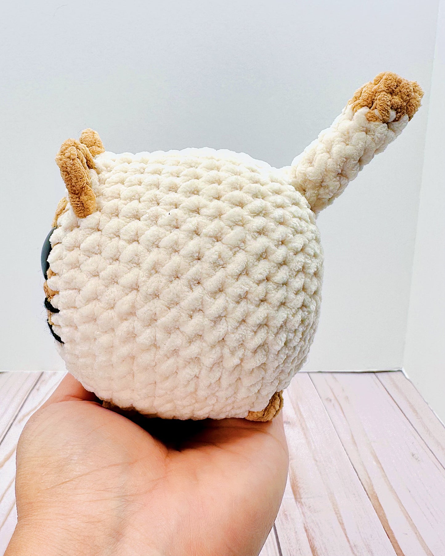 Handmade Crochet Loaf Cat - Siamese