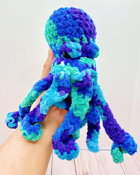 Handmade Crochet Octopus - Ocean Shades