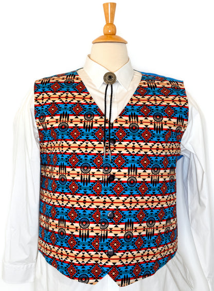 Black Patterned Vest - XXXL