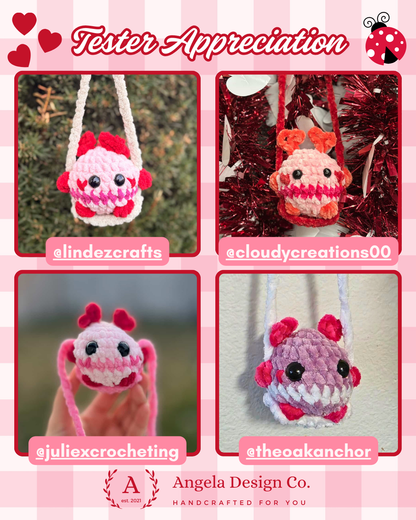 DIGITAL DOWNLOAD – Crochet Swinging Love Bug Pattern