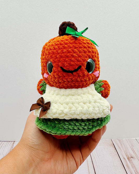 Handmade Crochet Pumpkin Girl