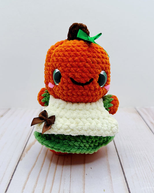 Handmade Crochet Pumpkin Girl