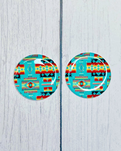Native Pattern 1" Round Cabs