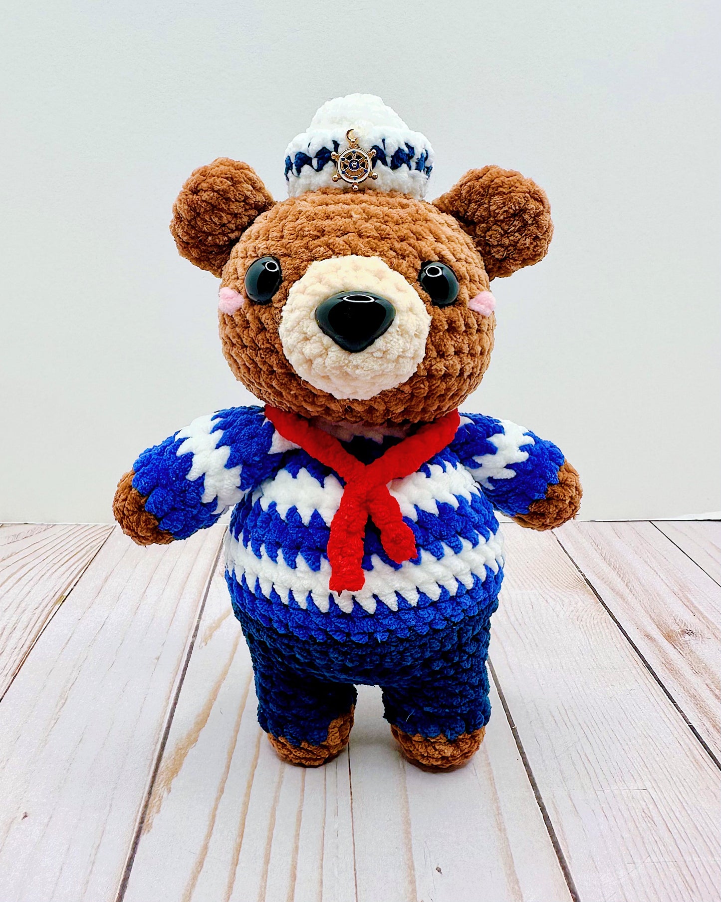 Handmade Crochet Sailor Bear