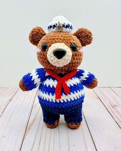 Handmade Crochet Sailor Bear