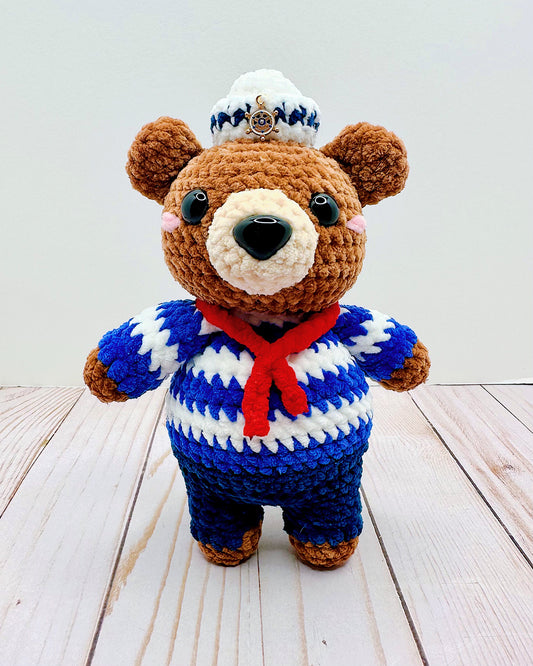 Handmade Crochet Sailor Bear